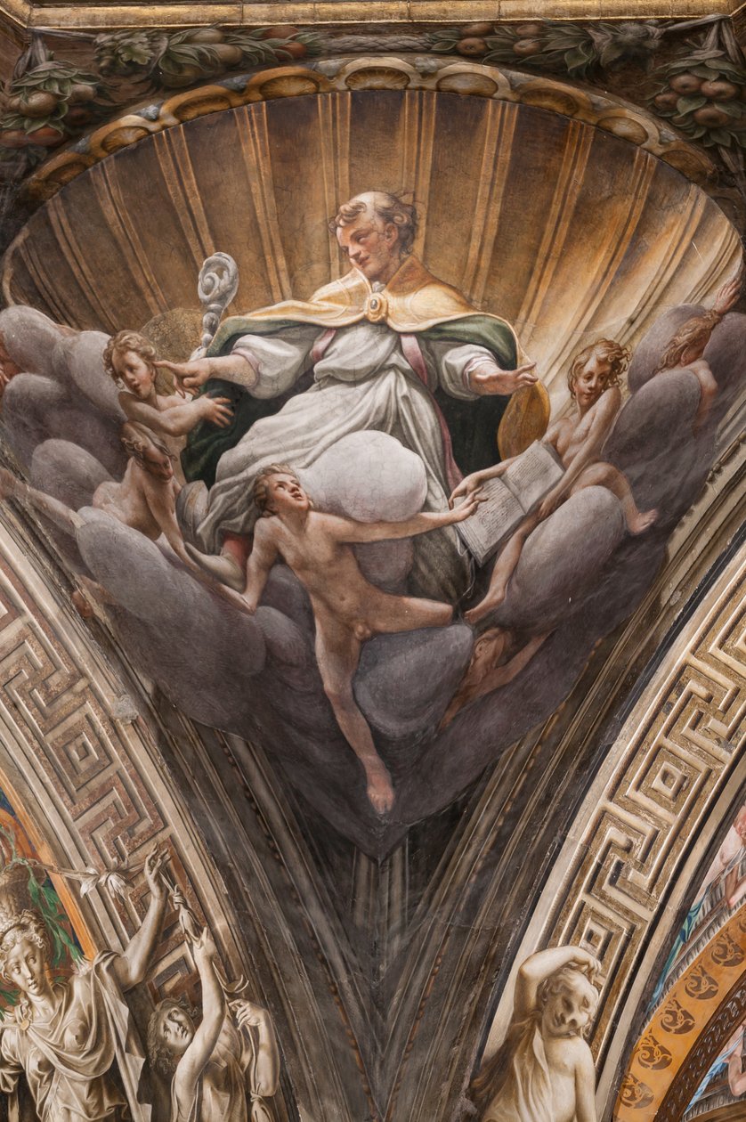 Św. Hilary, detal 3660852 autorstwa (c.1489 1534) Correggio