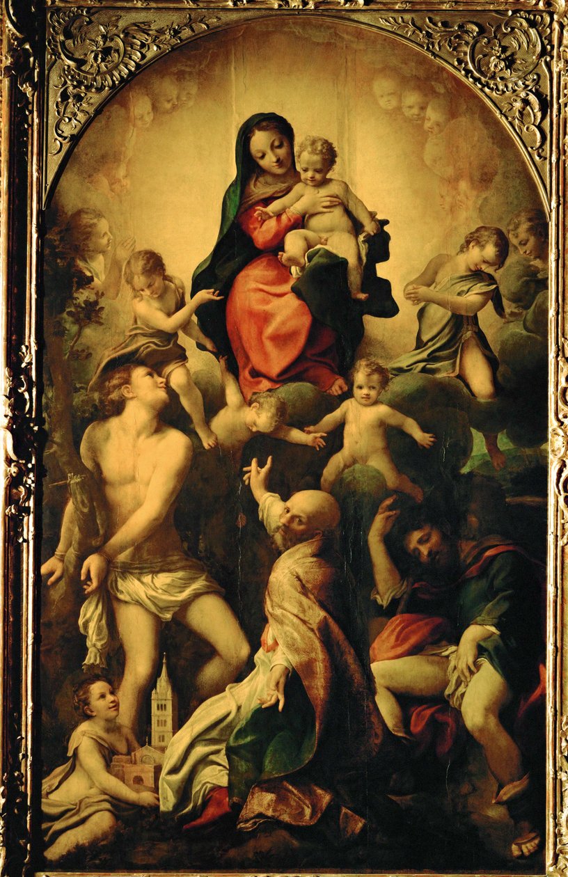 Madonna Świętego Sebastiana ... autorstwa (c.1489 1534) Correggio