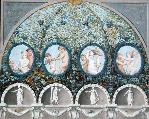 Design for a Ceiling Fresco, opublikowany ok. 1780 (gwasz, tusz i akwarela na trawionej podstawie) (patrz także 192025-026 autorstwa (c.1489 1534) (after) Correggio