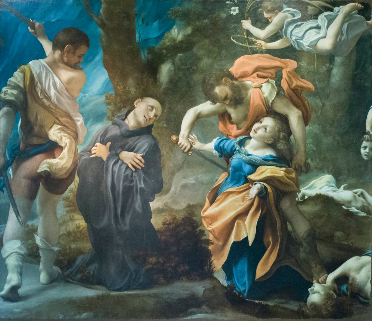 Męczeństwo świętych Placyda, Flawii, Eutychiusza i Wiktoryna, ok. 1524 (olej na płótnie) autorstwa (c.1489-1534) Correggio