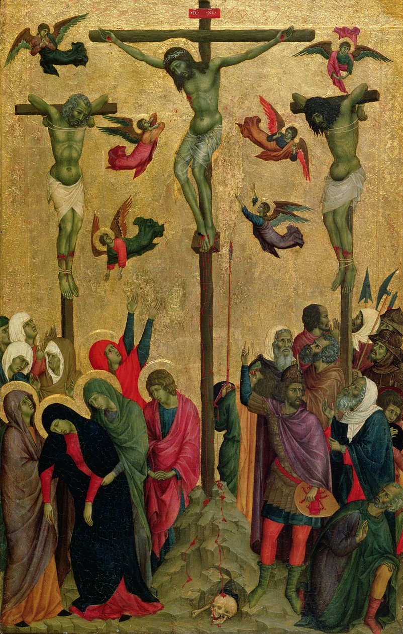 Ukrzyżowanie, ok. 1315-30 (tempera na desce) autorstwa (school of) Duccio di Buoninsegna