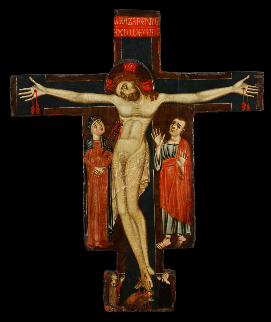 Krucyfiks, koniec XIII wieku (tempera na desce) autorstwa (studio) Master of the Magdalene Altarpiece