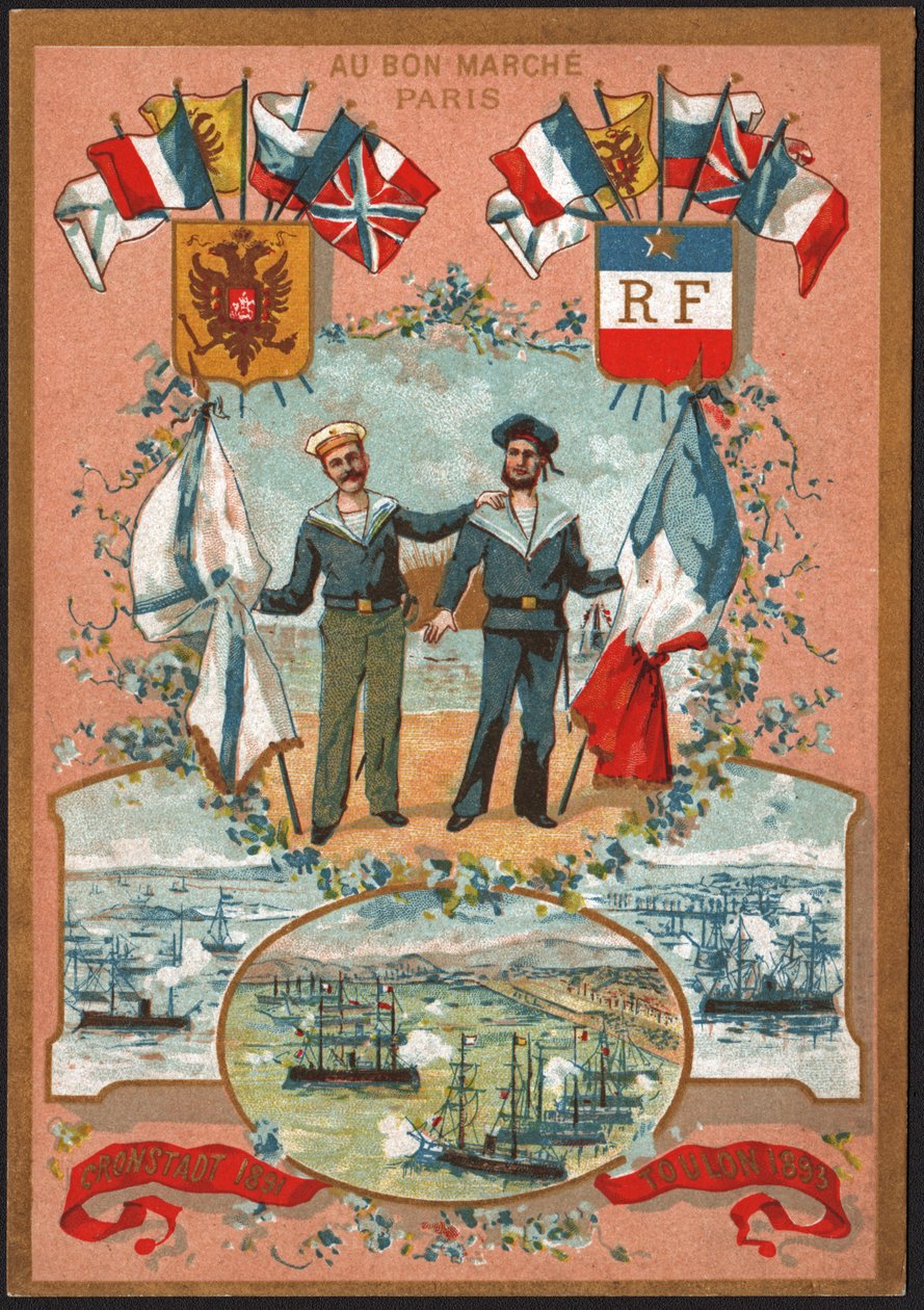Sojusz francusko-rosyjski. Sojusz francusko-rosyjski. autorstwa Unknown