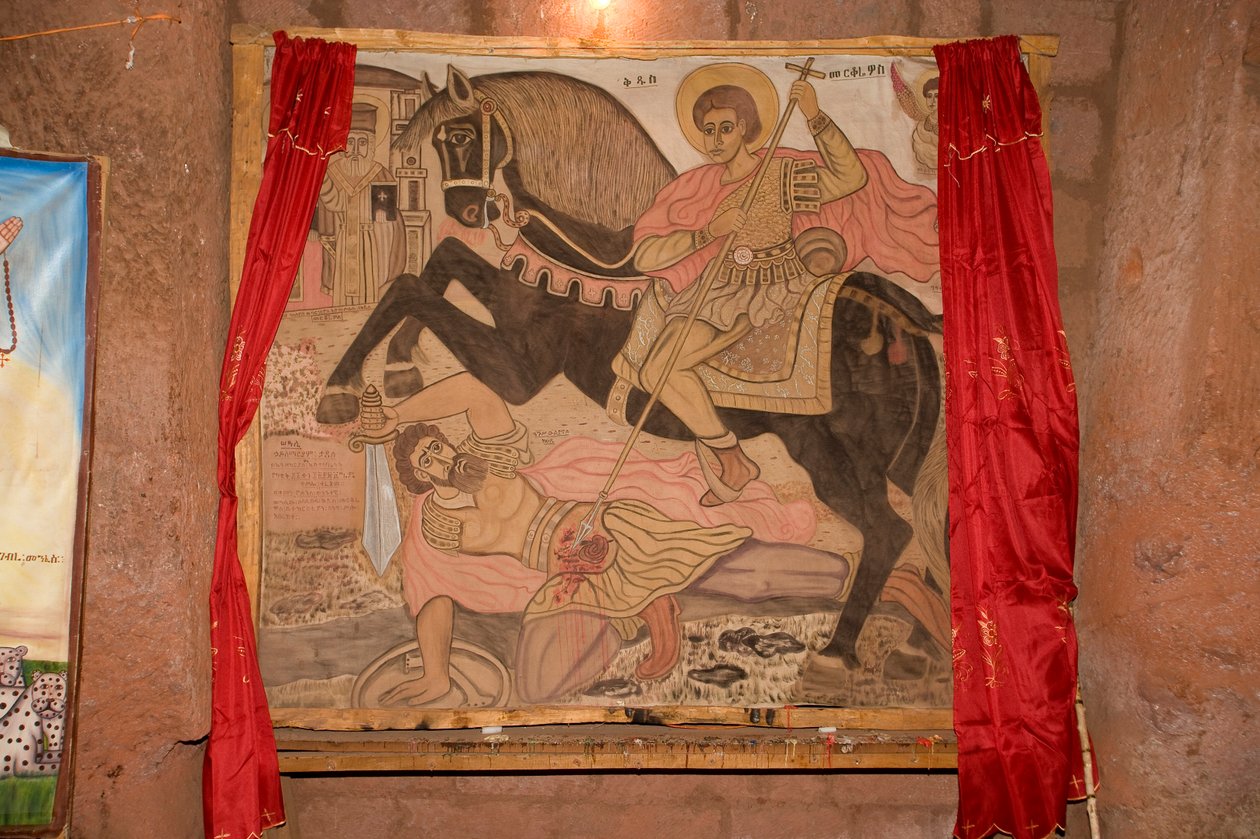Bet Amanuel Church, Lalibela, Etiopia, Afryka autorstwa Unknown