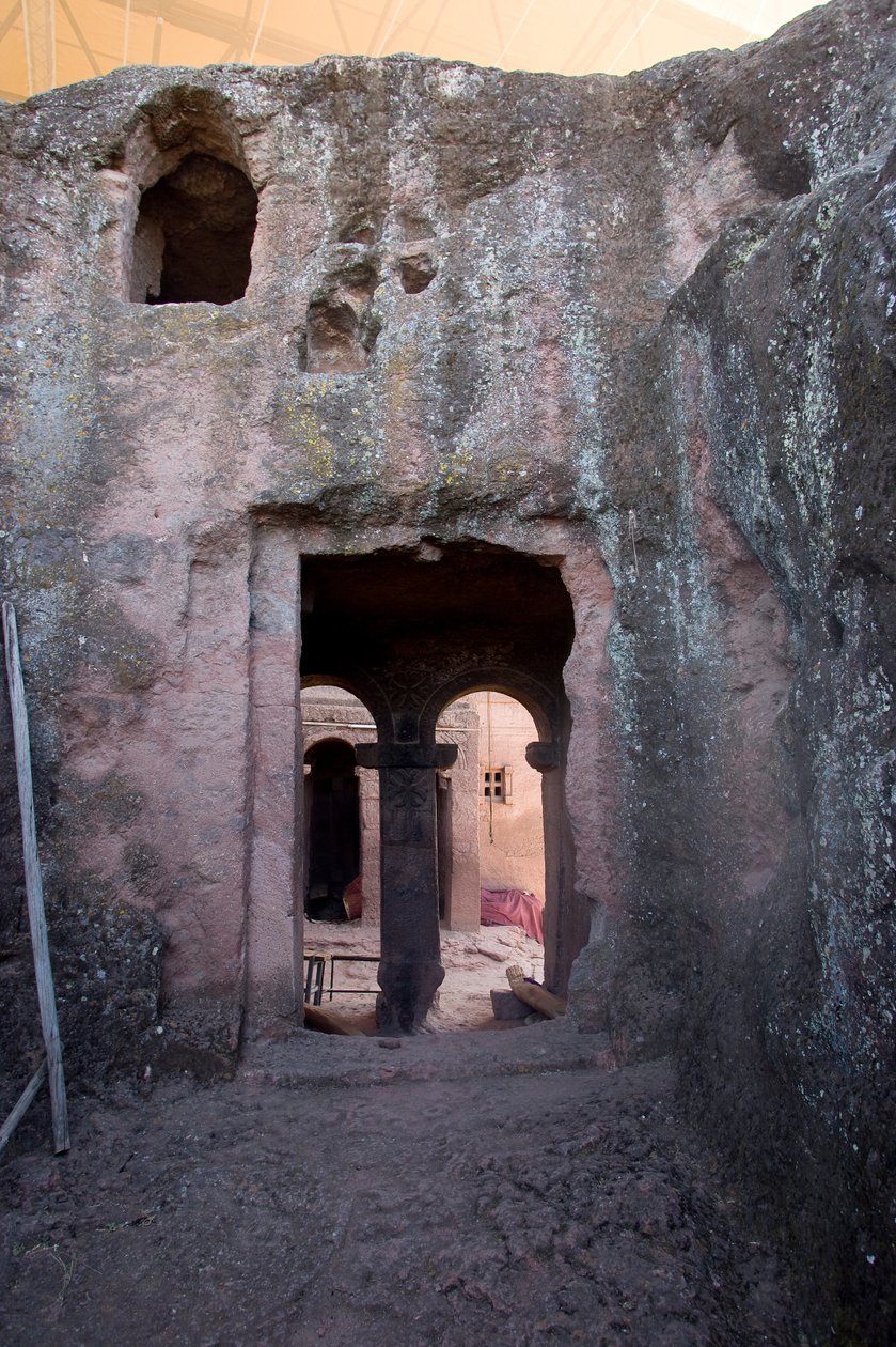 Kościół Bet Maryam, Lalibela, Etiopia, Afryka autorstwa Unknown