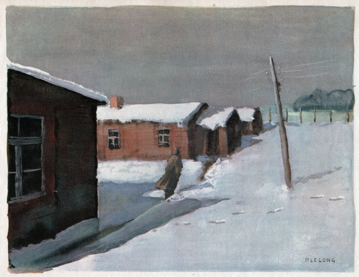 Obóz więzienny w Niemczech. Obóz jeńców w Niemczech. autorstwa Unknown