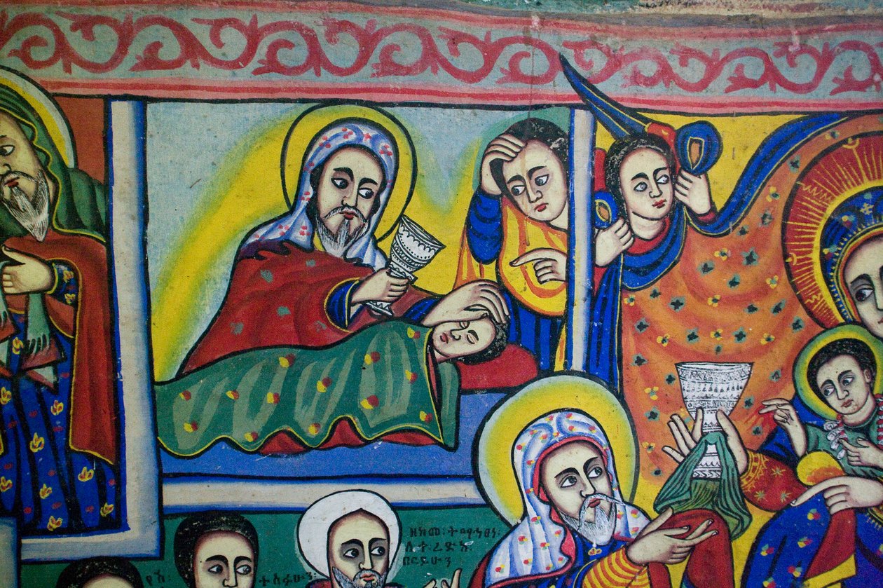 Debir Sina Mary Church, Gorgora, Jezioro Tana, Etiopia, Afryka autorstwa Unknown