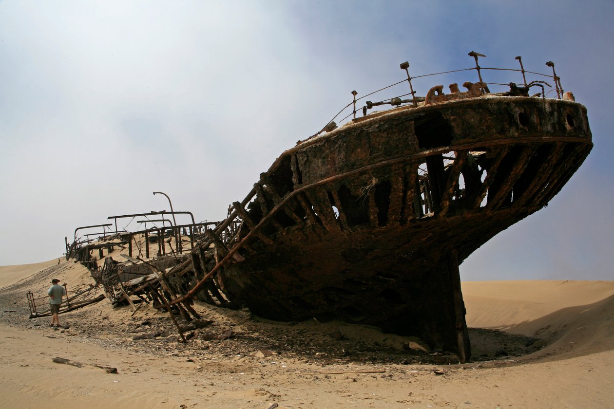 Wrak statku Eduarda Boleyna na pustyni Namib autorstwa Unknown
