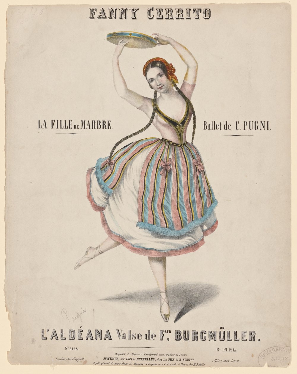 Fanny Cerrito, 1840 autorstwa Unknown