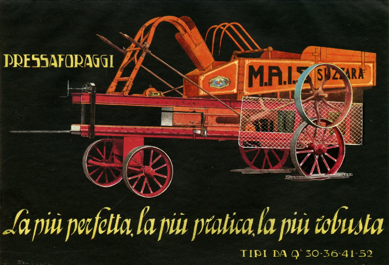Maszyny rolnicze. Suzzara, 1925 autorstwa Unknown