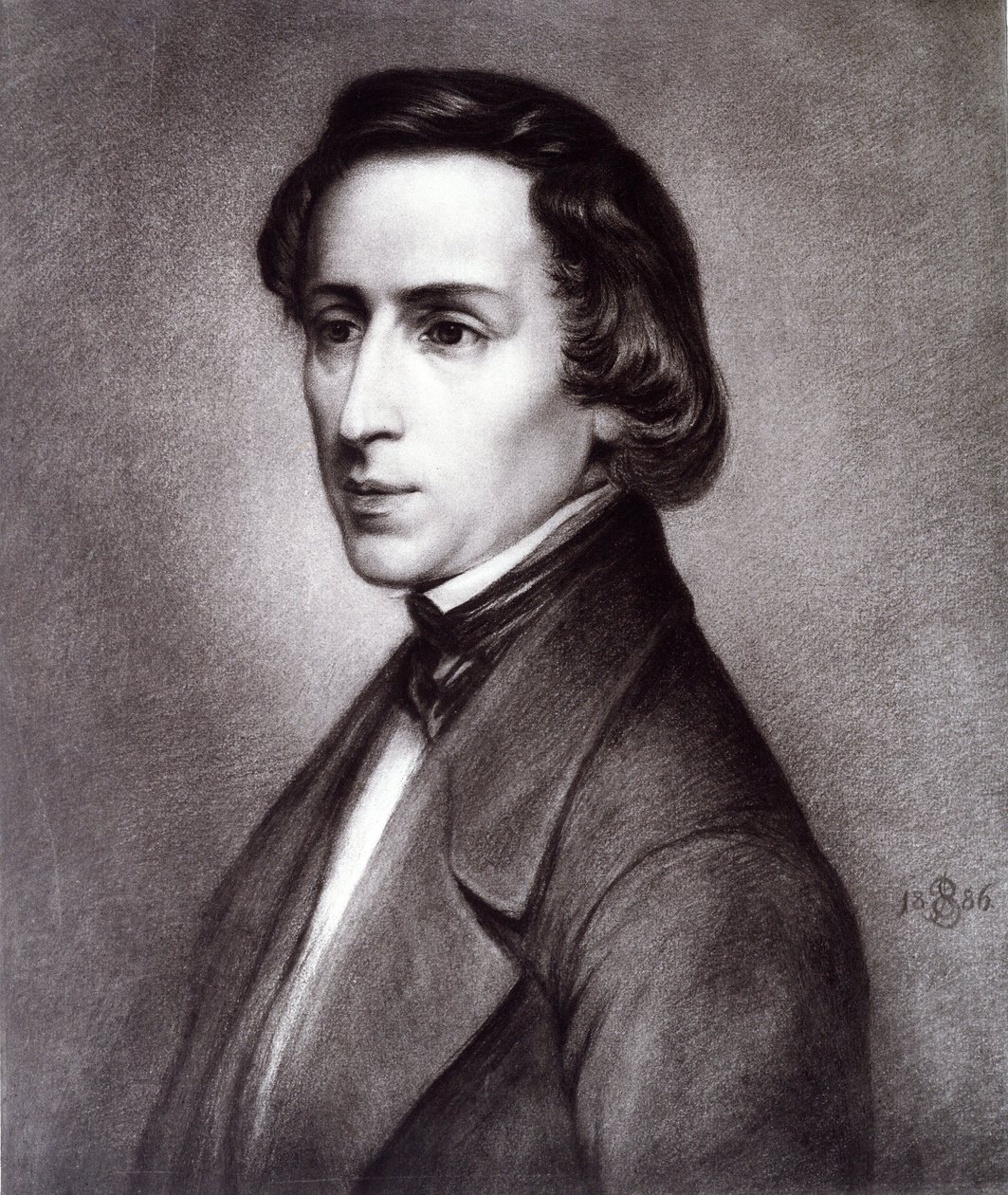 Portret Fryderyka Chopina, 1886. autorstwa Unknown