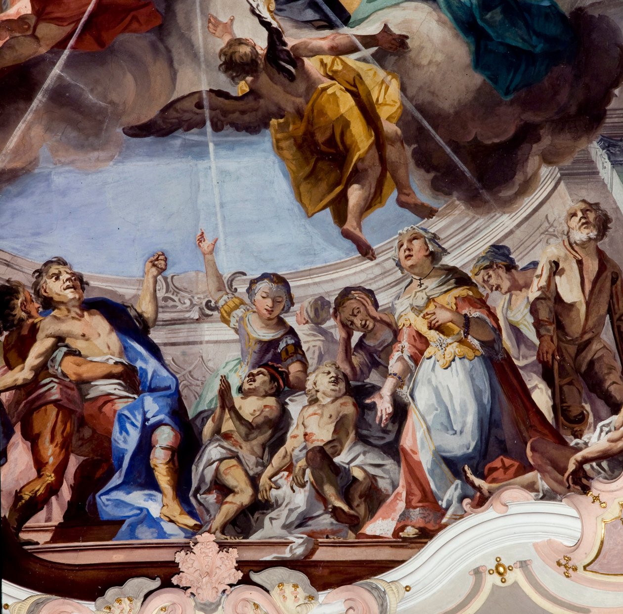 Fresco, Novacella Abby, Bressanone, Trentino Alto Adige, Włochy autorstwa Unknown