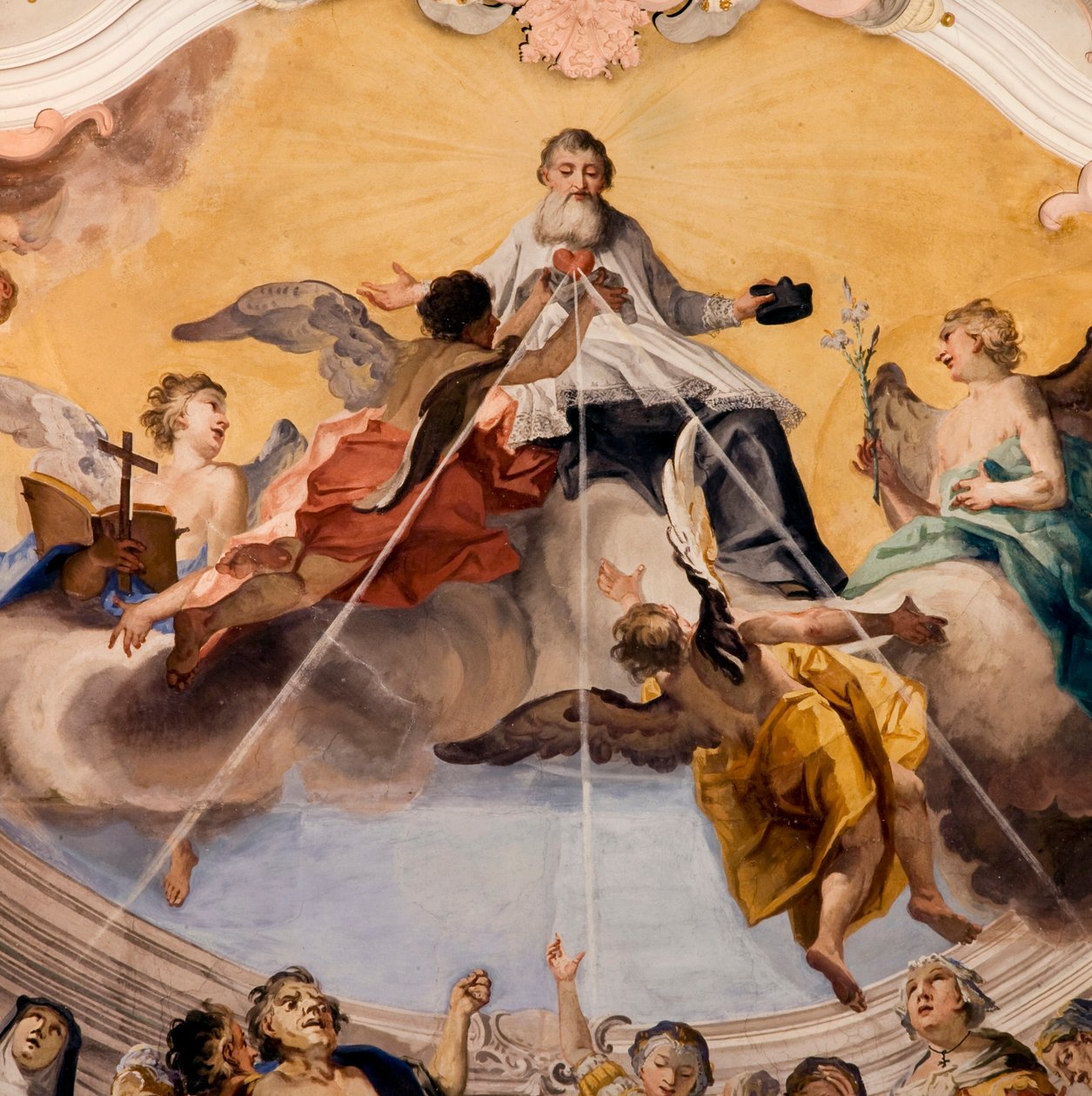 Fresco, Novacella Abby, Bressanone, Trentino Alto Adige, Włochy autorstwa Unknown