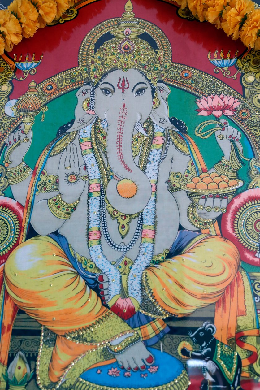 Ganesha, świątynia Sri Thenday Yutthapani, miasto Ho Chi Minh, Wietnam autorstwa Unknown