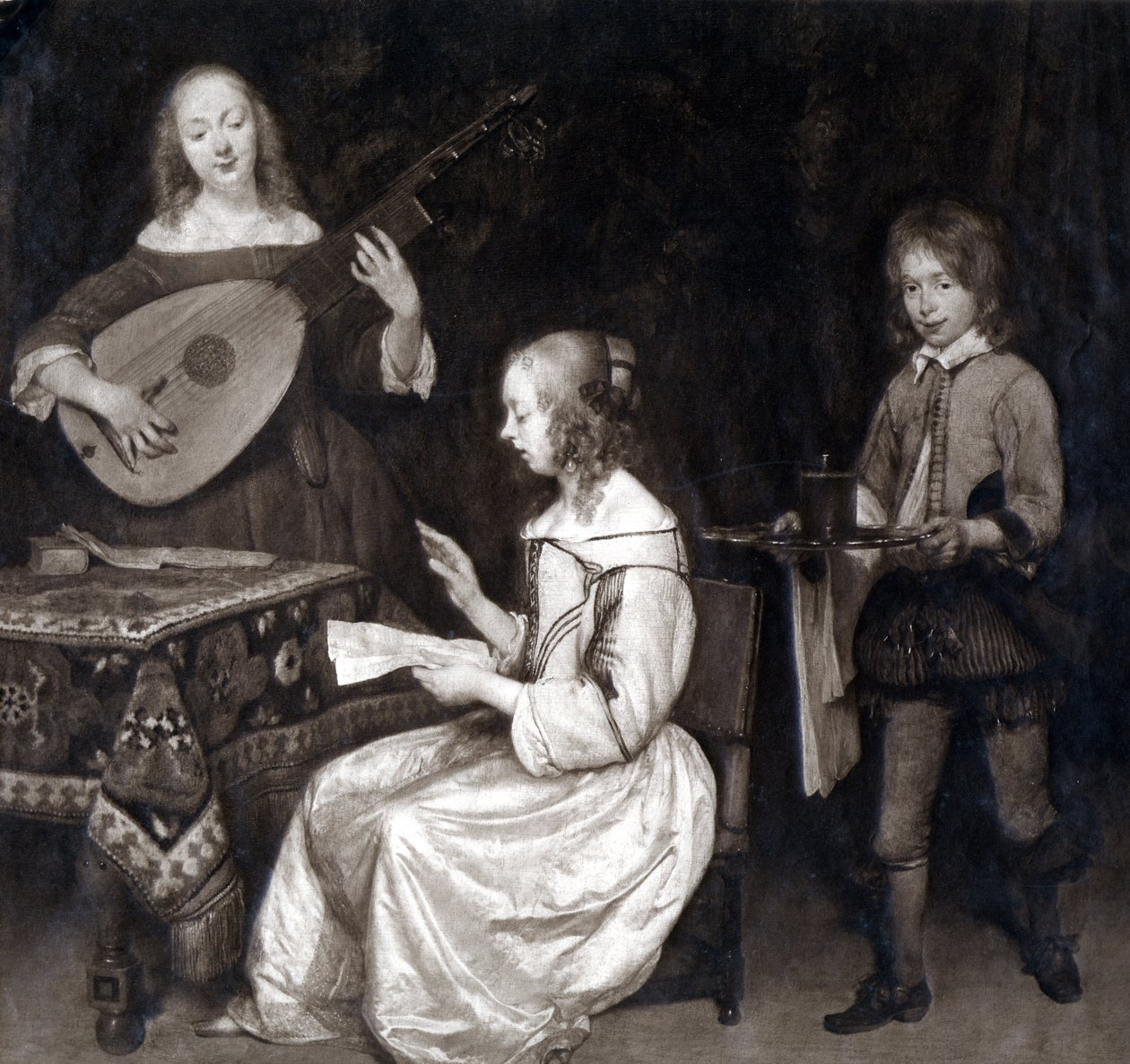 Gerard ter Borch, Scena muzyczna. autorstwa Unknown
