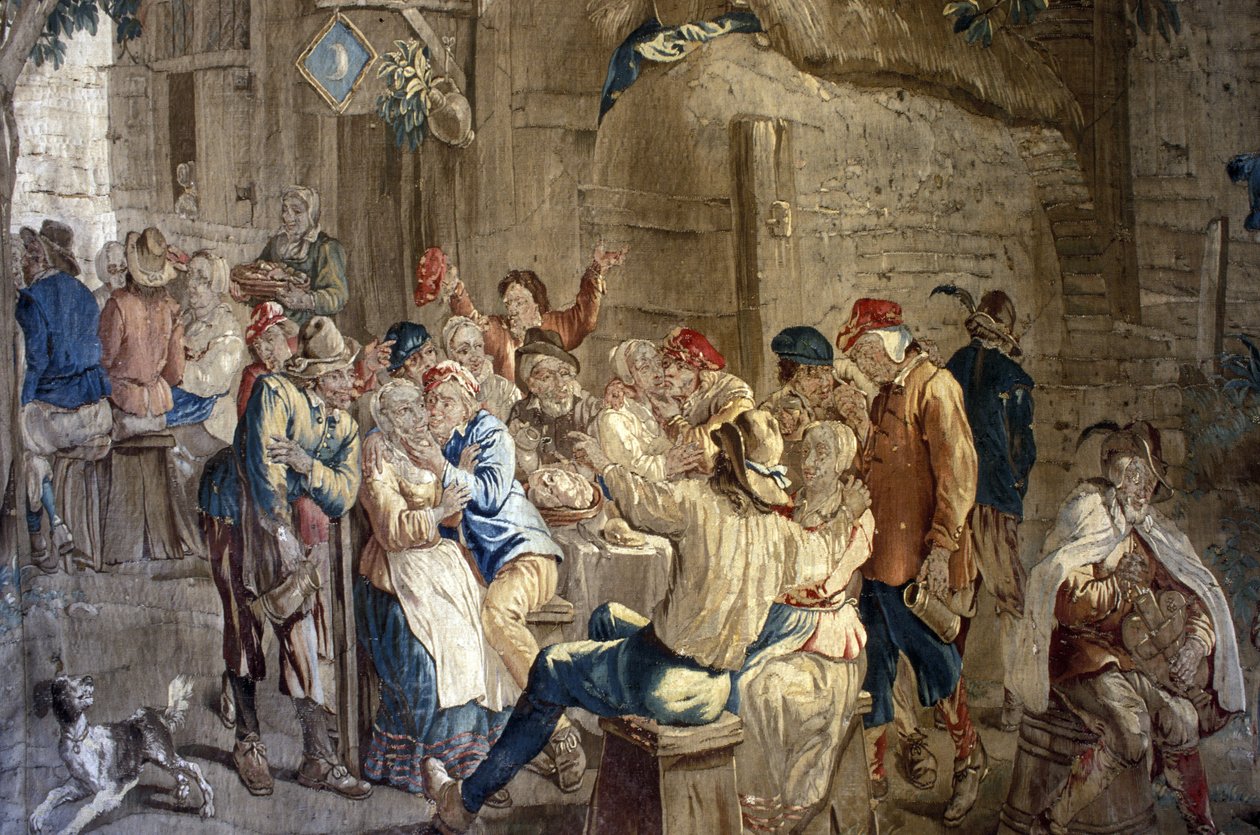 Indre & Loire N* 251 - Chateau dUse - Flamandzki gobelin z XVIII wieku - z tektury Teniersa (XVII wiek) autorstwa Unknown