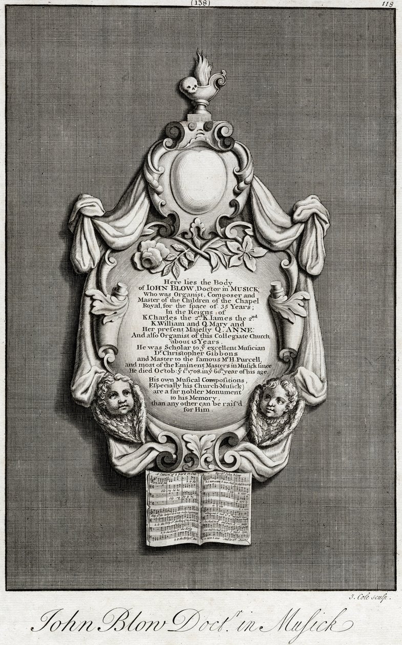 Pomnik Johna Blowa, Opactwo Westminsterskie. autorstwa Unknown