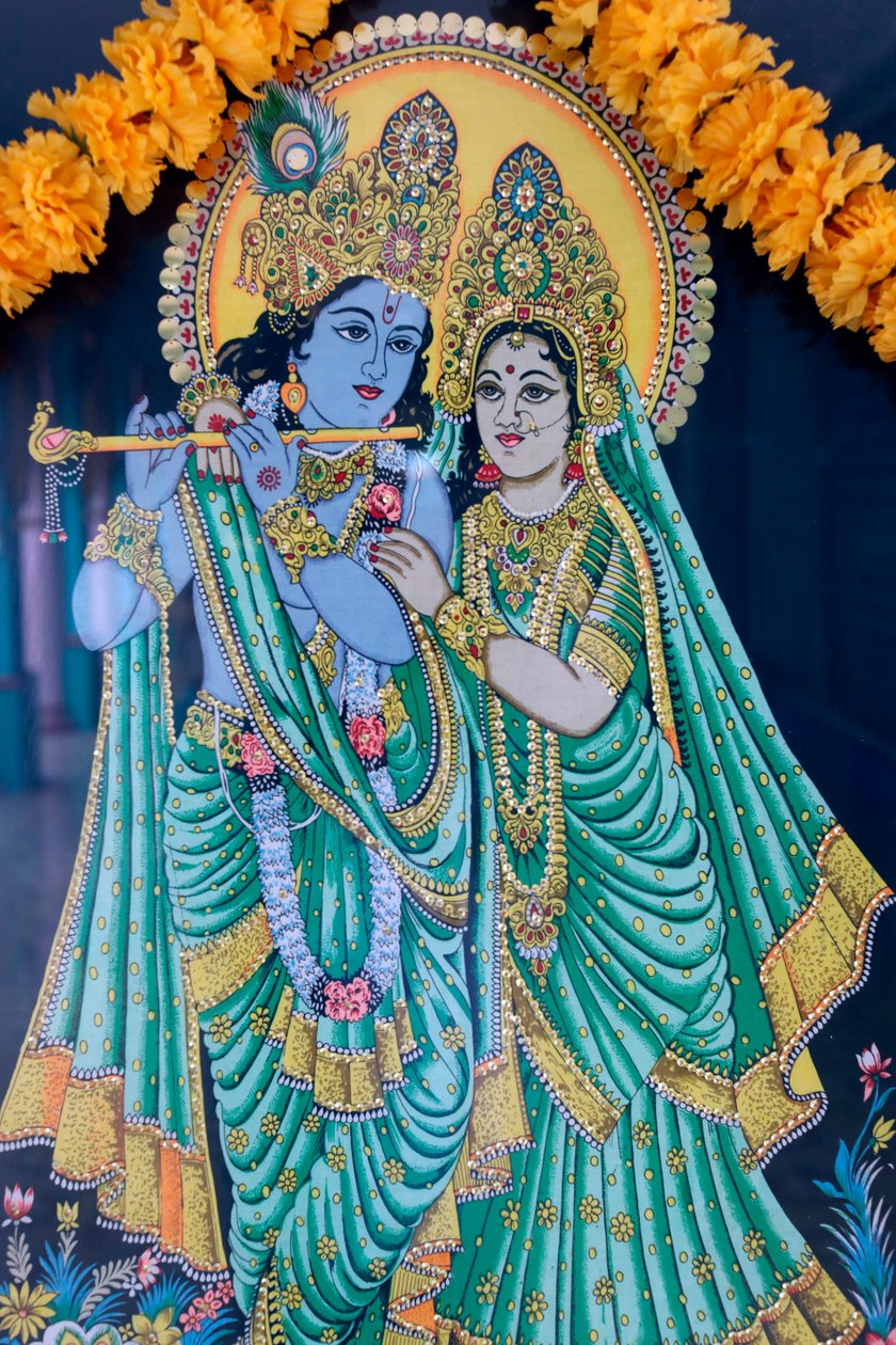 Krishna & Radha, Świątynia Sri Thande Yuttapani, Ho Chi Minh, Wietnam autorstwa Unknown