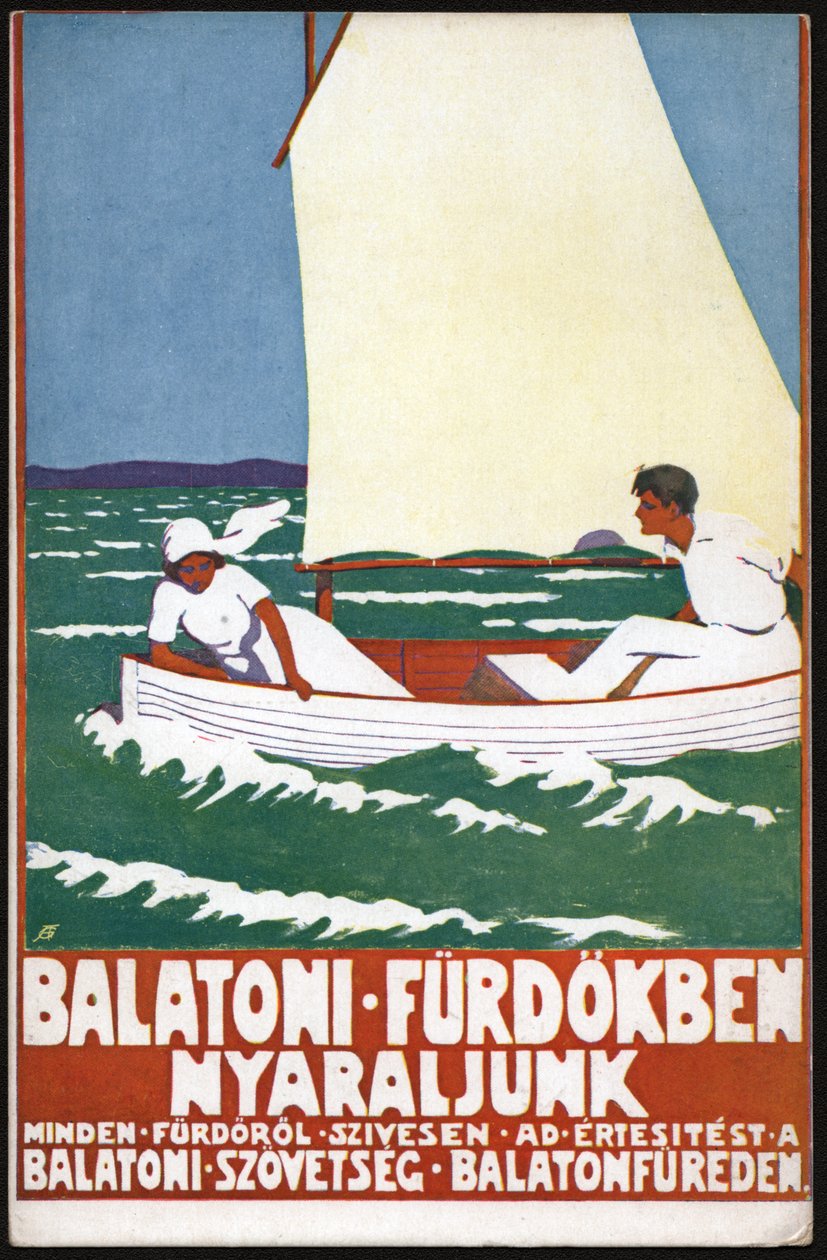 Jezioro Balaton. Jezioro Balaton. autorstwa Unknown