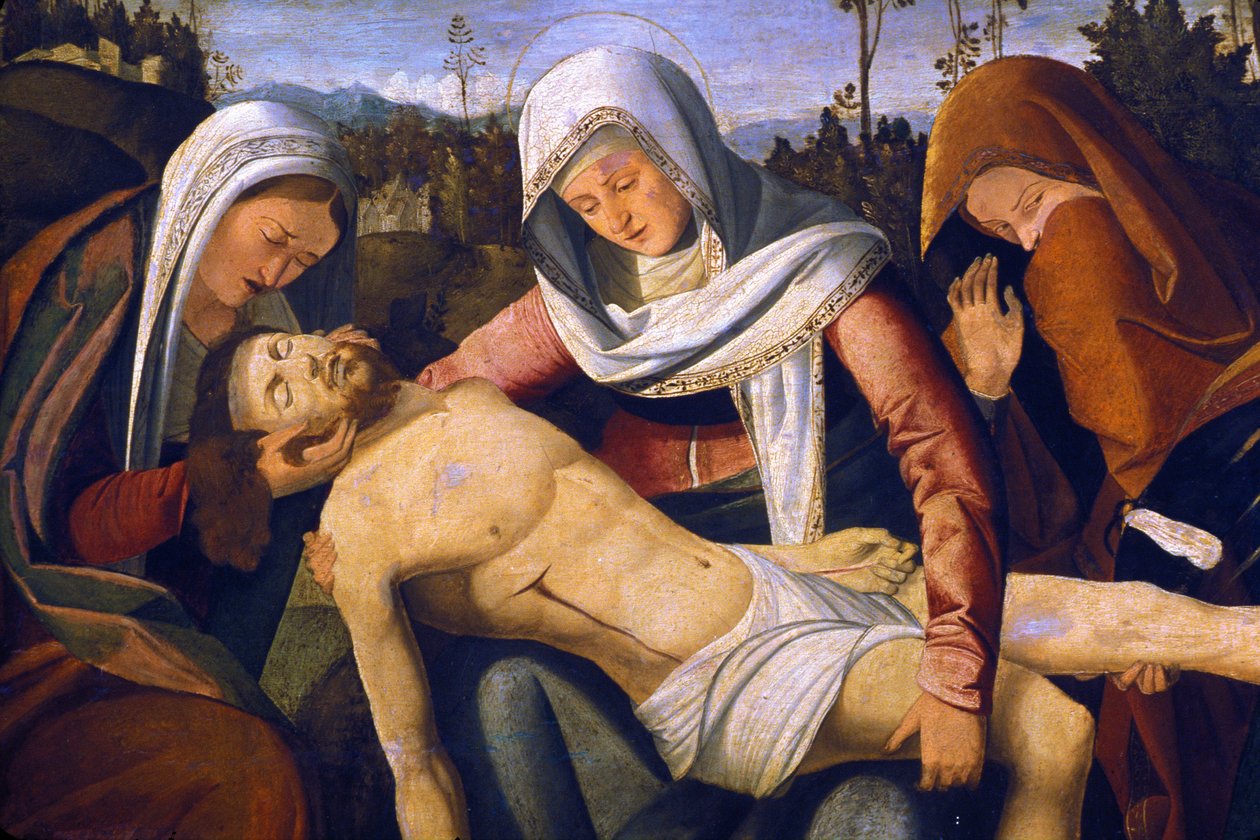 Loire Atlantique N* 116 – Nantes – Musee Dobree – „Deploration of Christ” – Marco Basaiti (około 1470 – po 1530) autorstwa Unknown