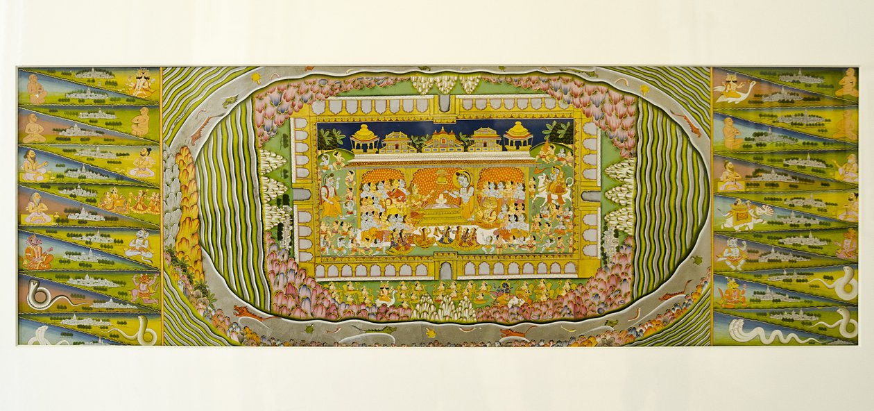 Malarstwo Marwar: Mandale Śiwy, muzeum pałacowe Mehrangarh Fort, Jodhpur, Radżastan, Indie autorstwa Unknown