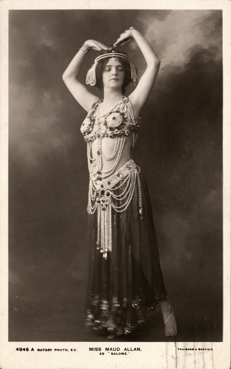 Panna Maud Allan jako Salome autorstwa Unknown