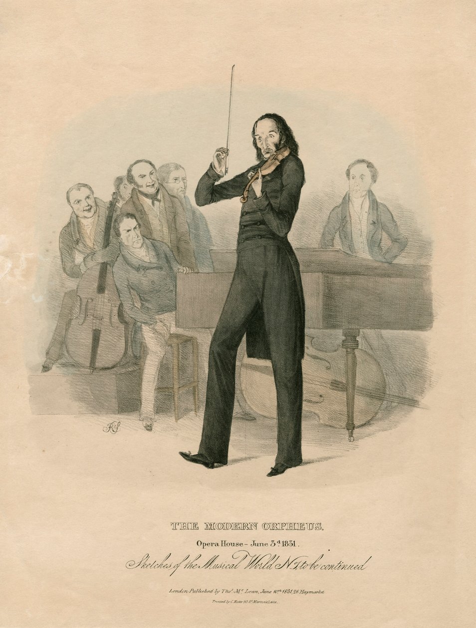 Niccolo Paganini - portret autorstwa Unknown