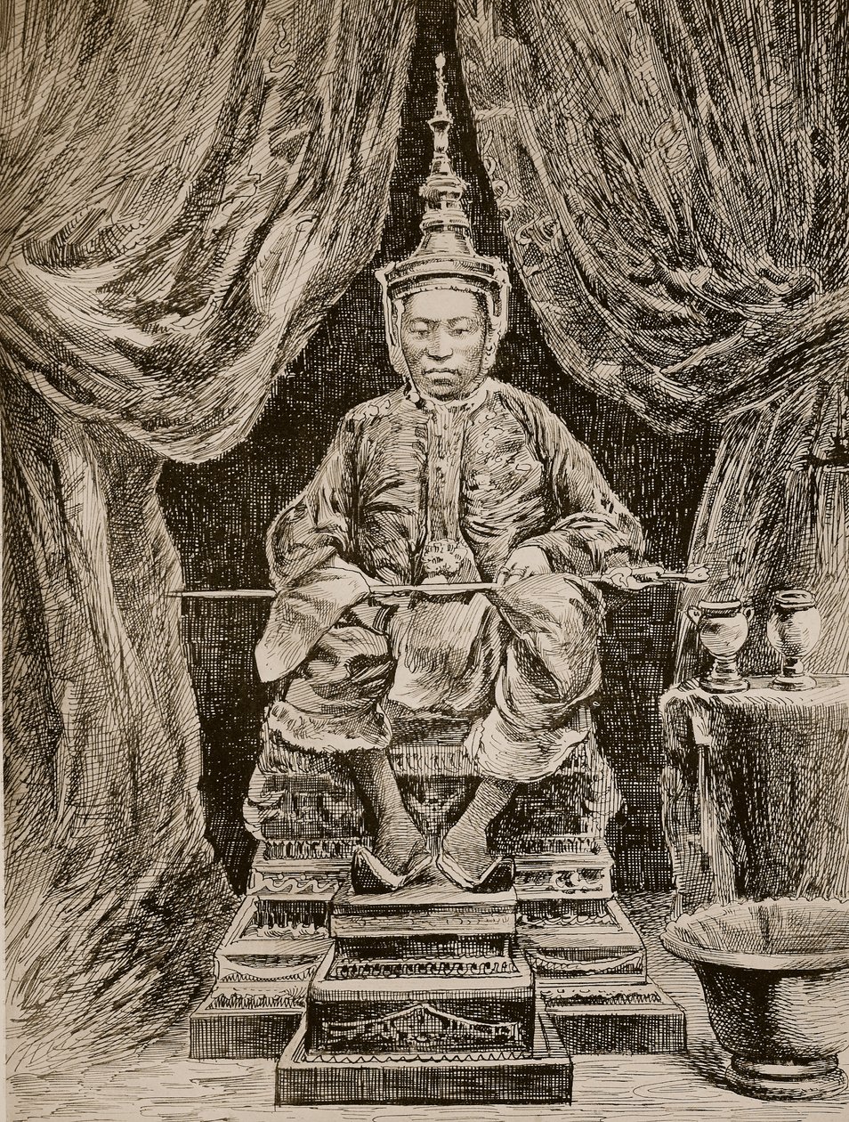 Norodom, król Kambodży autorstwa Unknown
