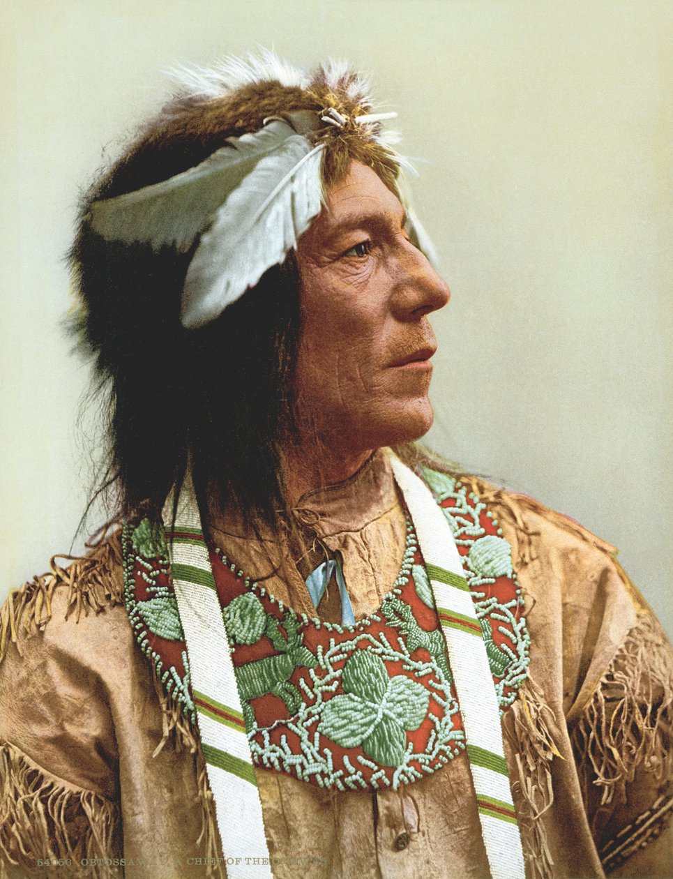 Obtossaway, wódz Ojibwa autorstwa Unknown
