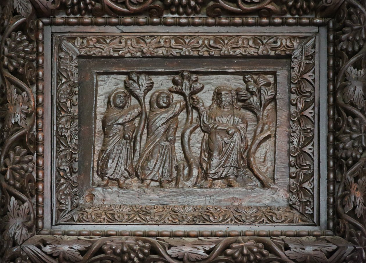 Panel z drzwi 5C: Chrystus ukazuje się świętym kobietom przy grobie autorstwa Unknown