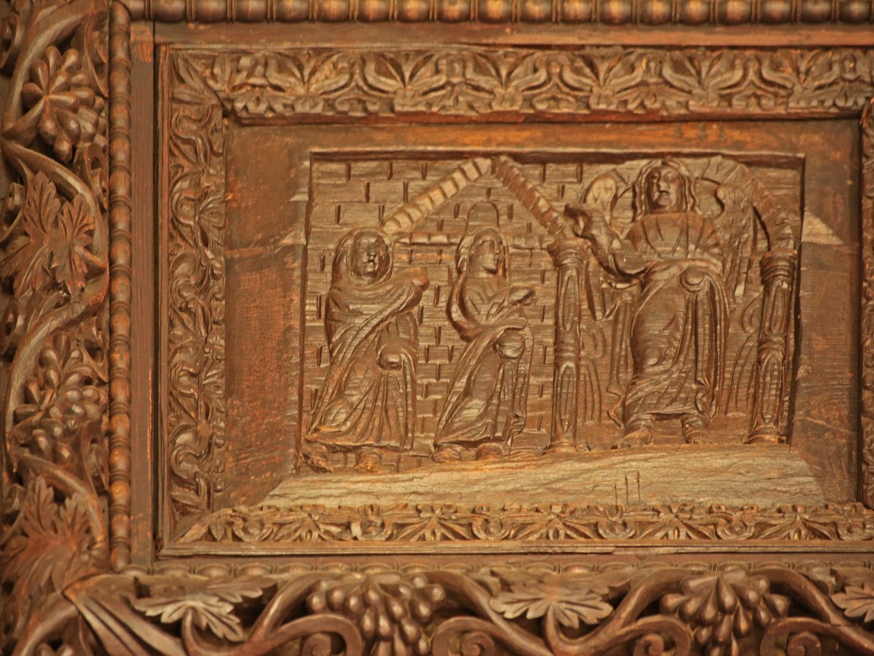 Panel z drzwi 5C: Święte Kobiety przy pustym grobie autorstwa Unknown