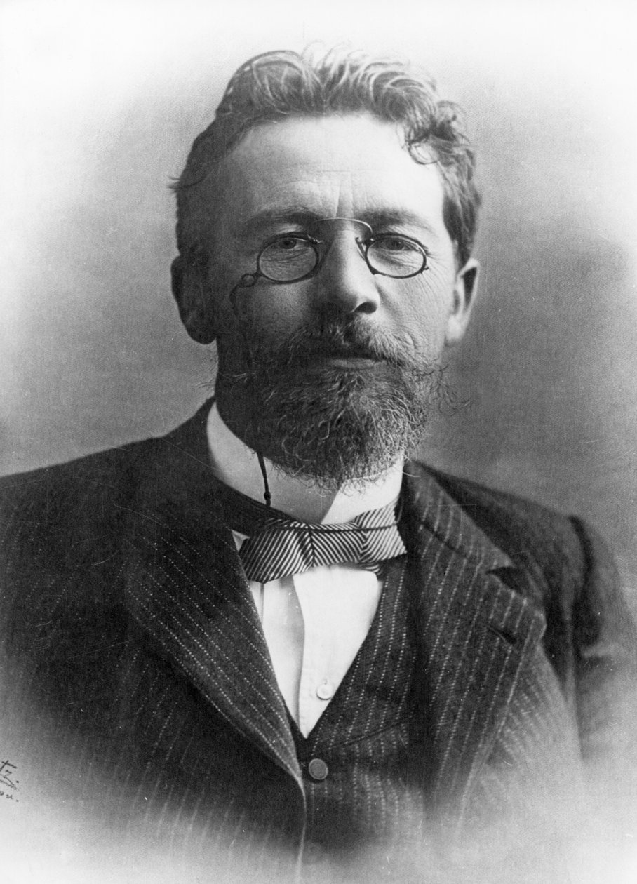 Portret Antona Czechowa, rosyjskiego pisarza i dramaturga, 1900. autorstwa Unknown