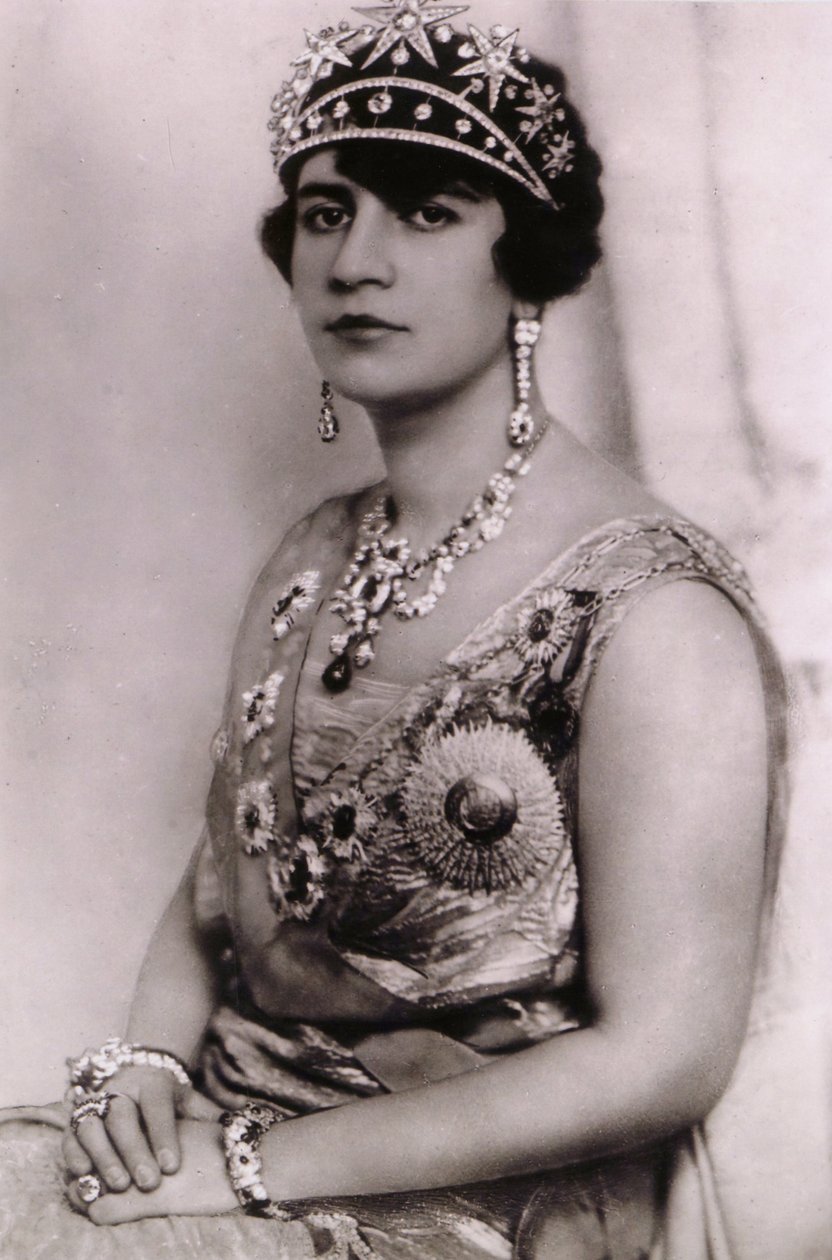 Portret królowej Sorayi Tarzi z Afganistanu, ok. 1928 autorstwa Unknown