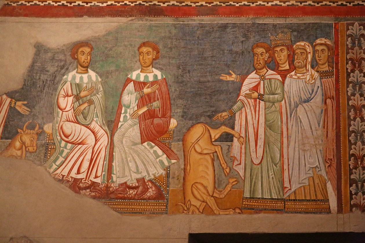 Scena z życia cesarza Konstantyna i św. Sylwestra autorstwa Unknown