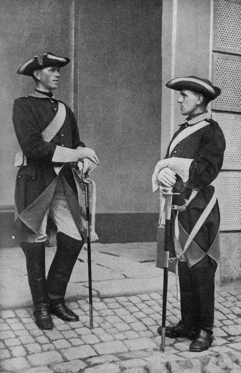 Szwecja. Niezłomni szwedzcy strażnicy majestatu królów. 1920 autorstwa Unknown