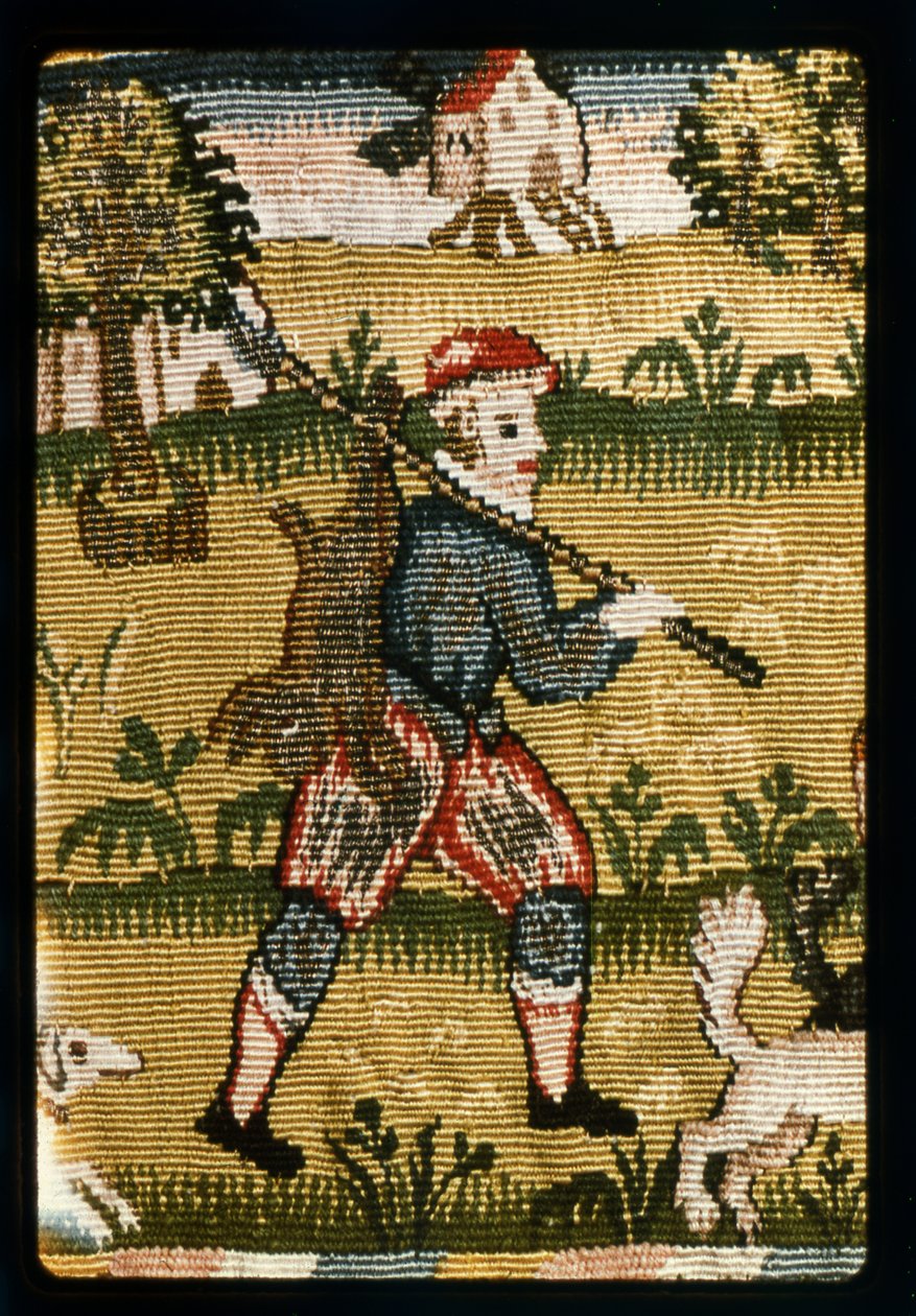 Falbana gobelinowa przedstawiająca sceny myśliwskie, angielska, Sheldon, początek XVII w. autorstwa Unknown