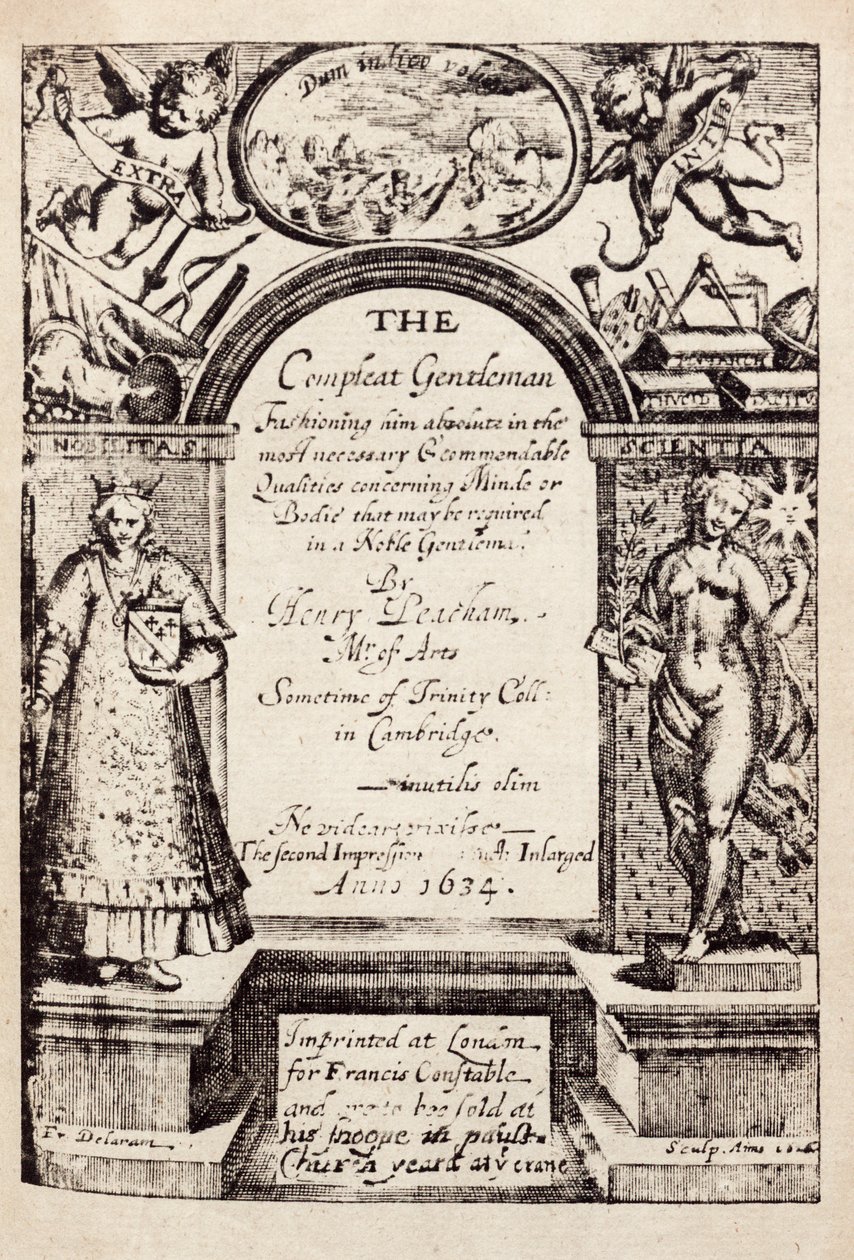 Kompletny dżentelmen — Henry Peacham. autorstwa Unknown
