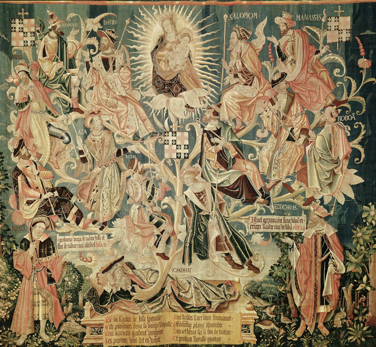 Drzewo Jessego, sceny z Życia Dziewicy, 1530 (zob. także 61162-64) autorstwa Unknown