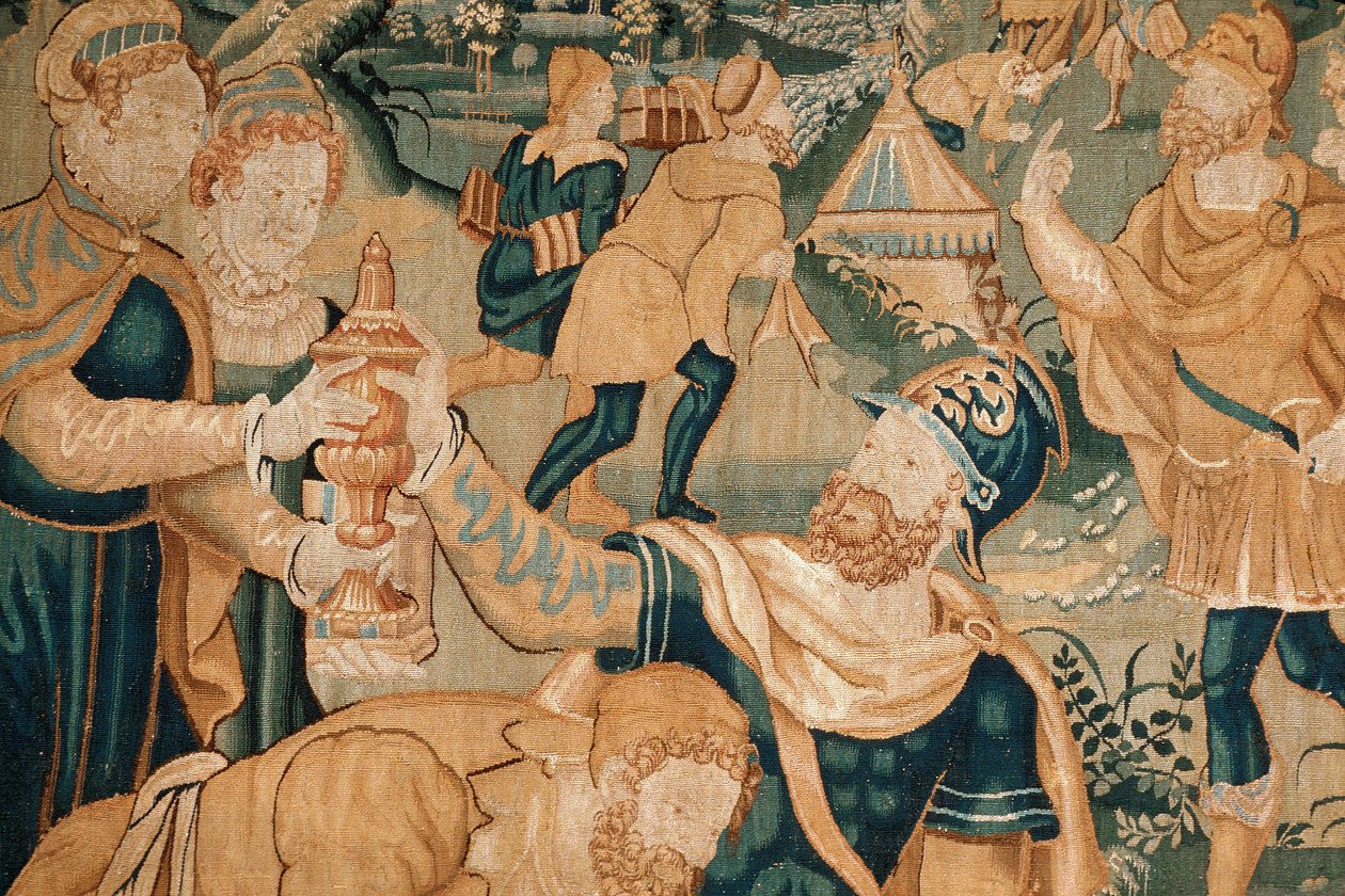 Toul (oddział 54), muzeum miejskie, Tapestry du Nord (XVI wiek) detail autorstwa Unknown