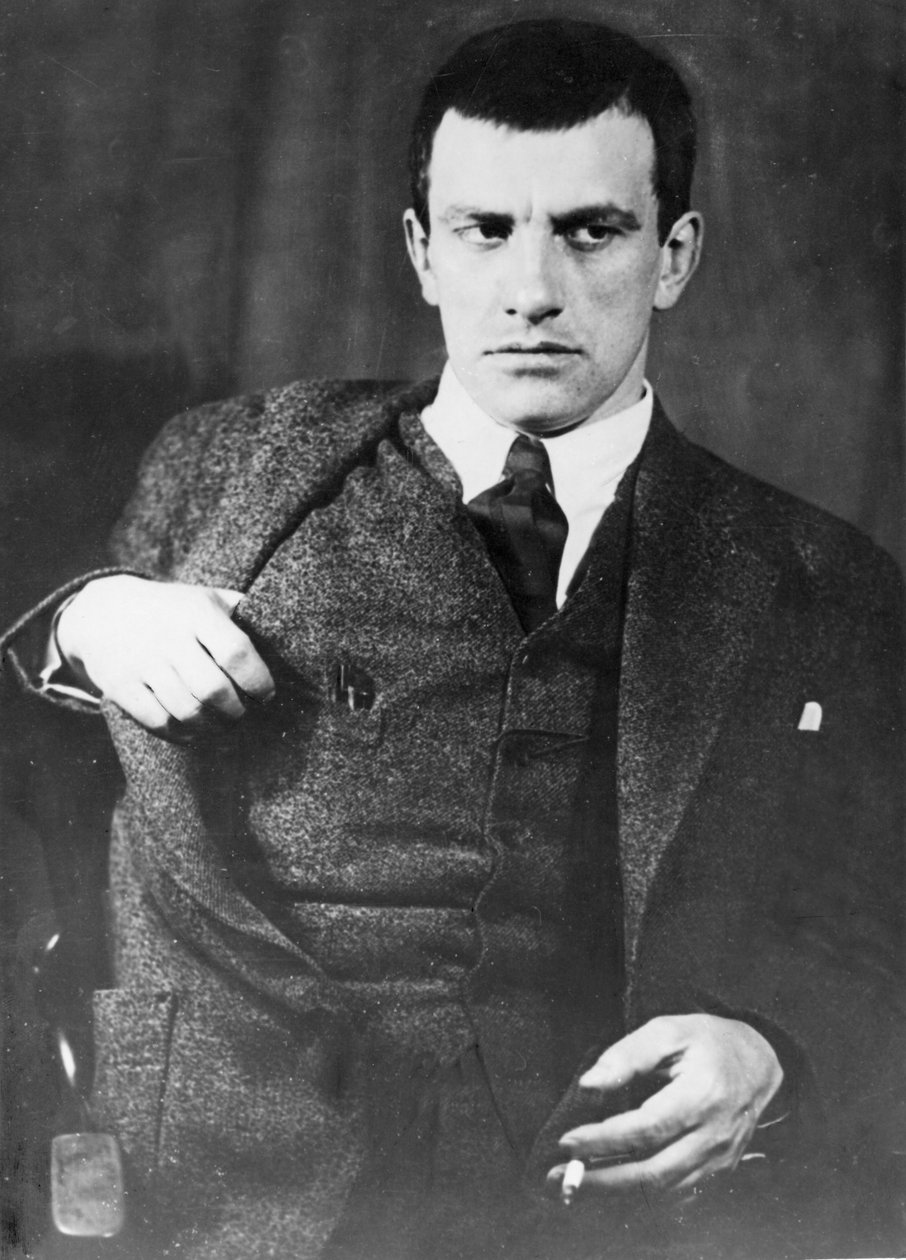 Władimir Majakowski (1893-1930), sowiecki poeta, dramaturg i propagandysta. autorstwa Unknown