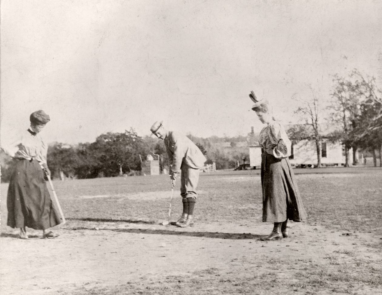 Golf w Dallas, ok. 1900 autorstwa American Photographer