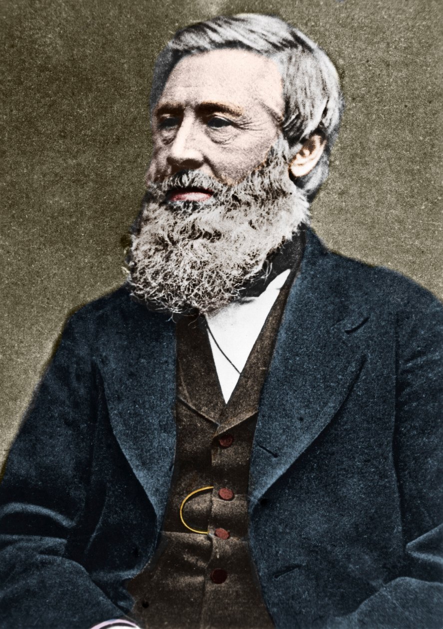 Portret Asy Gray (1810-1888), amerykańskiego botanika. ok. 1884. autorstwa American Photographer
