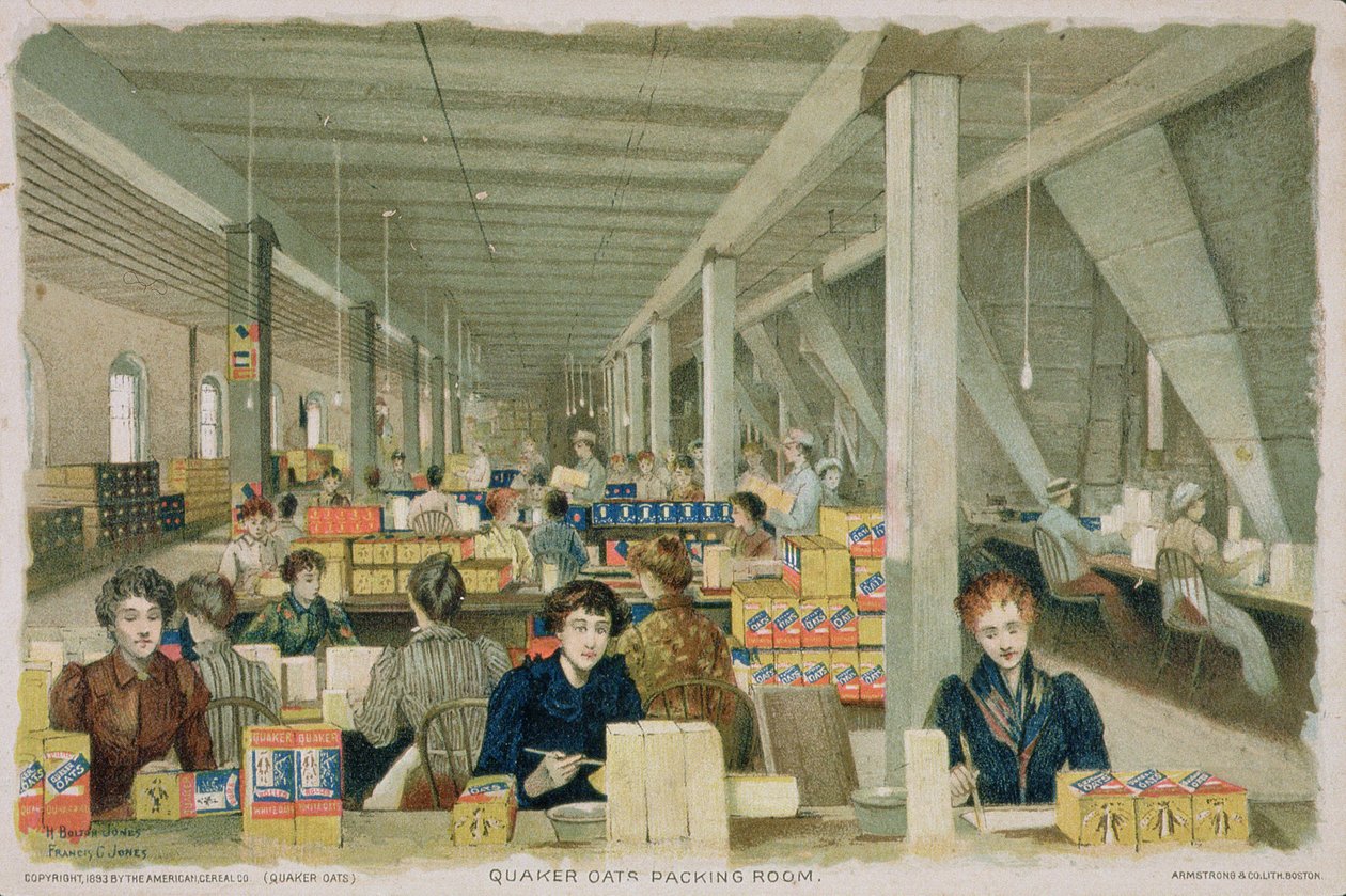 Pakowalnia Quaker Oats, 1893 autorstwa American School