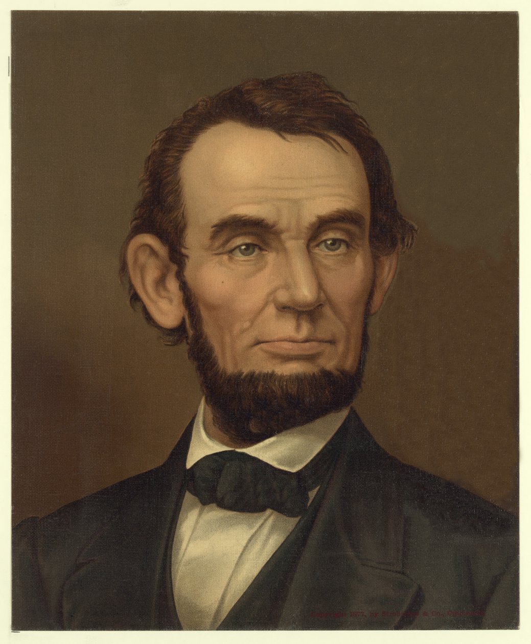 Abraham Lincoln, wyd. 1877 autorstwa American School