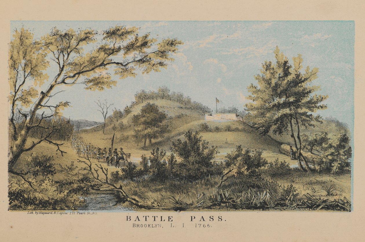 Przełęcz Bitewna, Brooklyn, 1765 autorstwa American School
