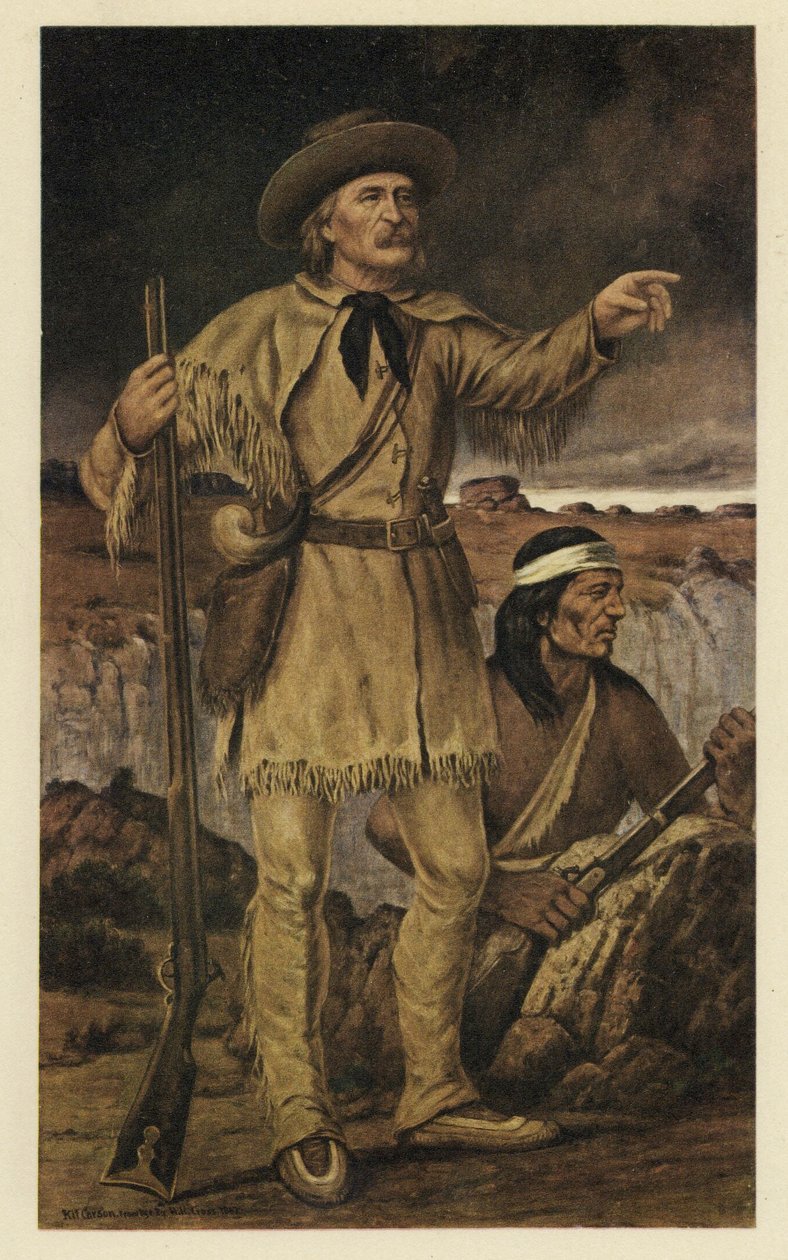 Christopher (Kit) Carson (1809 - 1868), autorstwa American School