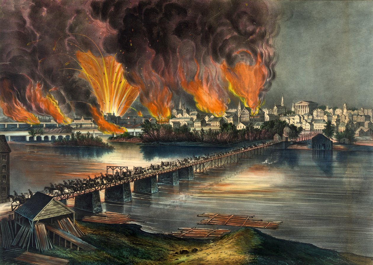 Upadek Richmond, wyd. 1865 autorstwa American School