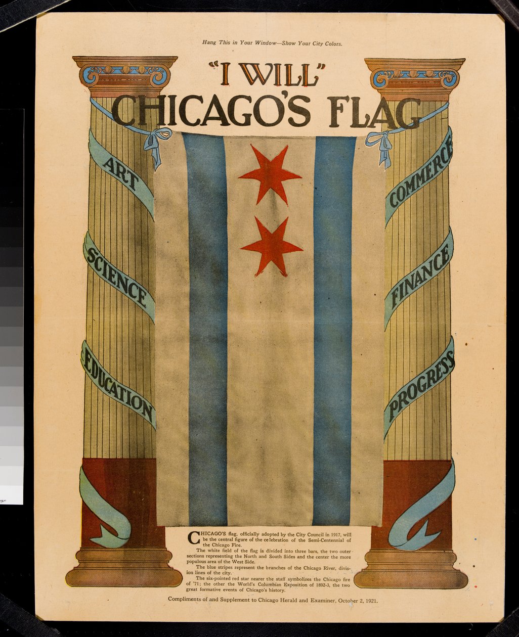 Flying the Flag, dodatek do Chicago Herald and Examiner, 2 października 1921 r autorstwa American School