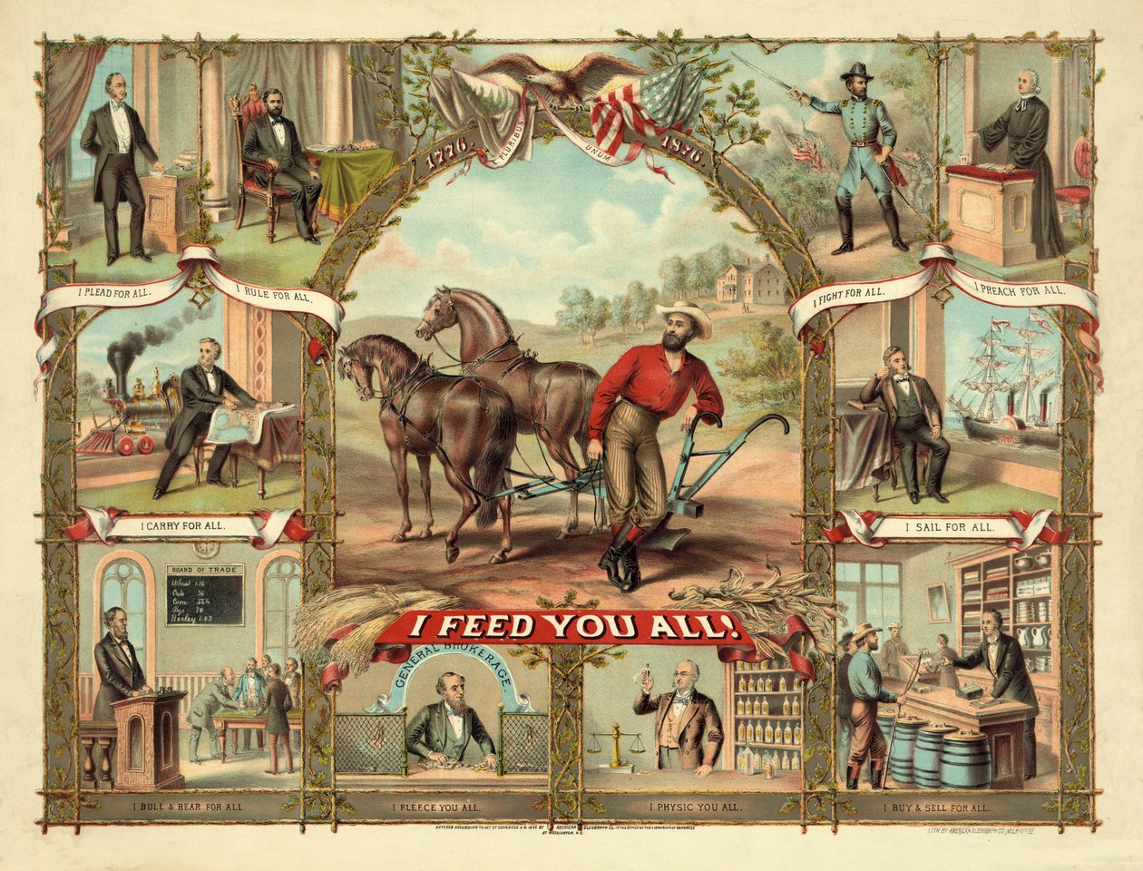 Nakarmię was wszystkich!, wyd. ok. 1875 r. autorstwa American School