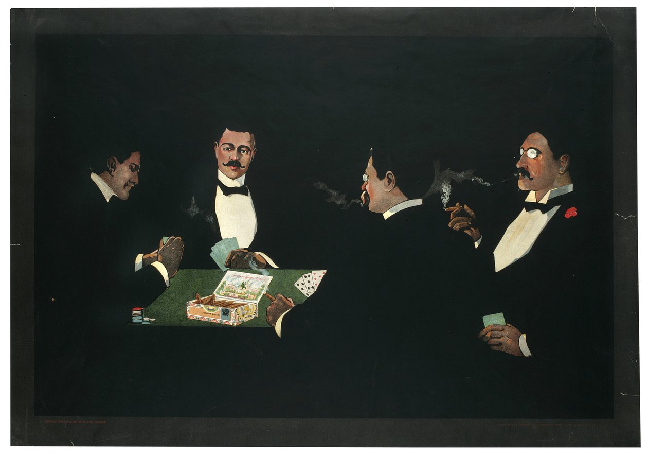 Jackson Square Cigars, reklama, 1899 autorstwa American School